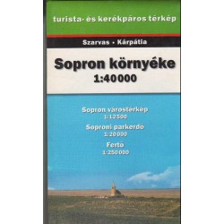 Sopron környéke (1:40 000) turista- és kerékpáros térkép