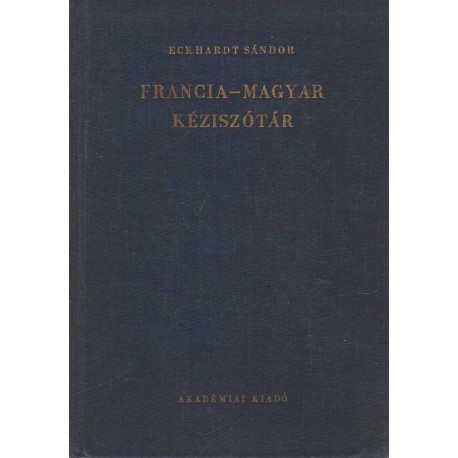 Francia-magyar kéziszótár (1968)