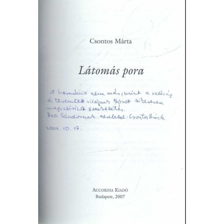 Látomás pora (dedikált)