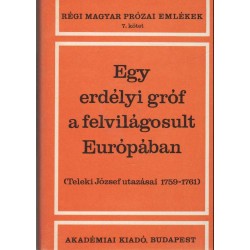 Egy erdélyi gróf a felvilágosult Európában