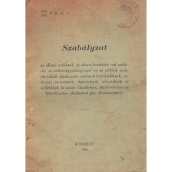 6931/1906. F. M. eln. sz. Szabályzat