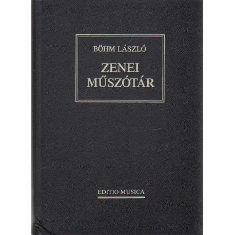 Zenei műszótár (reprint) (1990)