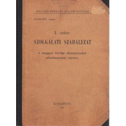 Szolgálati szabályzat