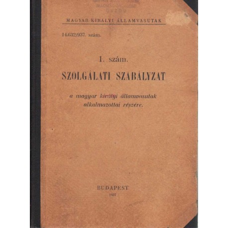 Szolgálati szabályzat