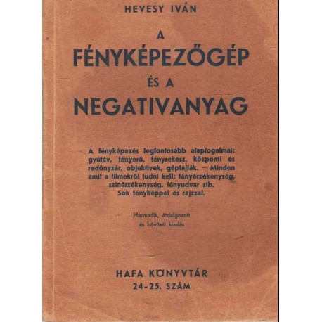A fényképezőgép és a negatívanyag