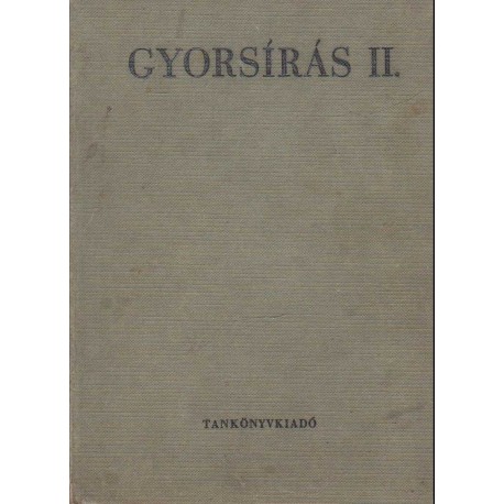 Gyorsírás II.