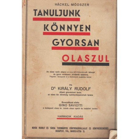 Tanuljunk könnyen gyorsan olaszul!