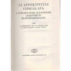 Az affektivitás vizsgálata