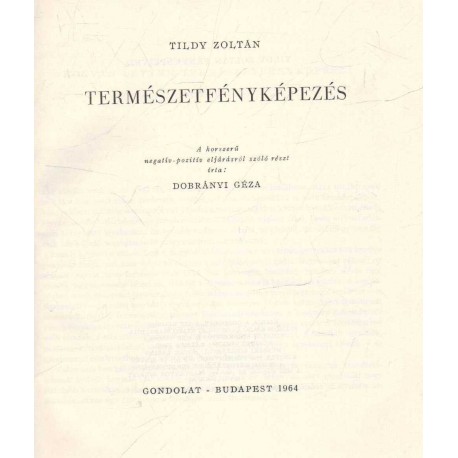 Természetfényképezés