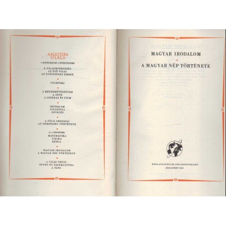 Magyar irodalom - A magyar nép története