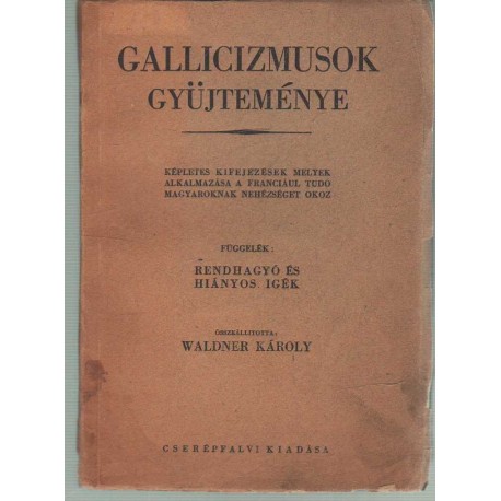 Gallicizmusok gyüjteménye