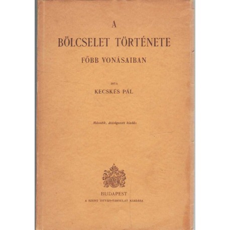 A bölcselet története főbb vonásaiban