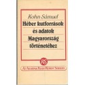 Héber kutforrások és adatok Magyarország történetéhez (reprint)