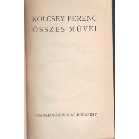 Kölcsey Ferenc összes művei