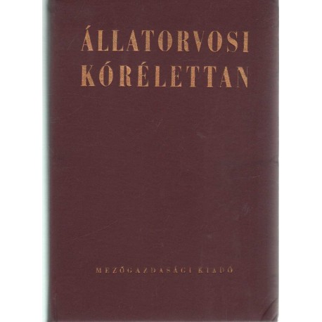 Állatorvosi kórélettan (1974)