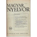 Magyar Nyelvőr 1962. (teljes)