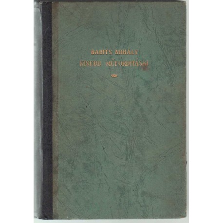 Babits Mihály kisebb műfordításai