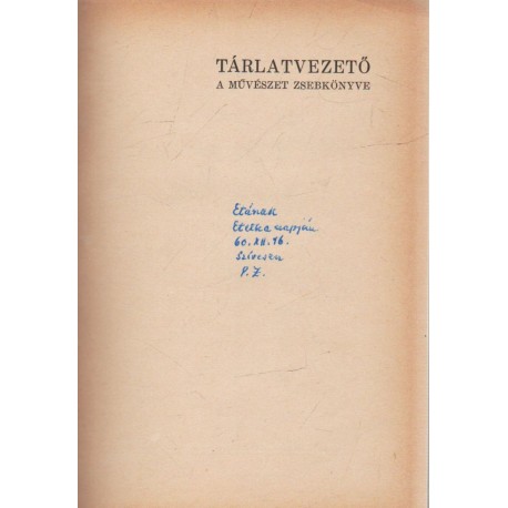 Tárlatvezető (dedikált!)