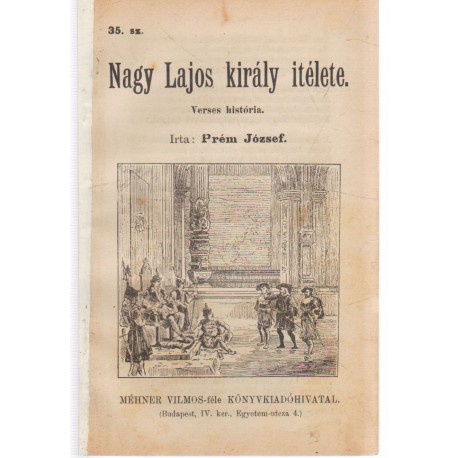 Nagy Lajos király itélete (ponyva)