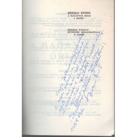 A magányos óriás I. (dedikált!)