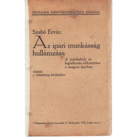 Az ipari munkásság hullámzása (1913)
