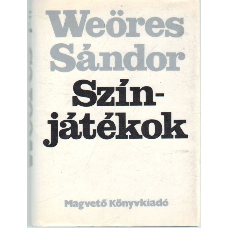 Színjátékok (Dedikált!)