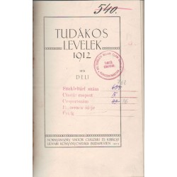 Tudákos levelek - 1912