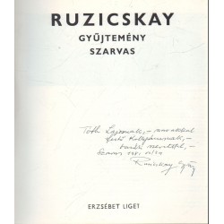 Ruzicskay gyűjtemény (dedikált!)