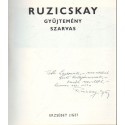 Ruzicskay gyűjtemény (dedikált!)