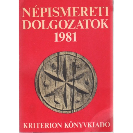 Népismereti dolgozatok 1981