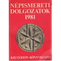 Népismereti dolgozatok 1981