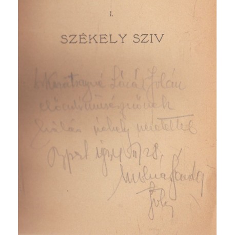 Székely szív (dedikált!)