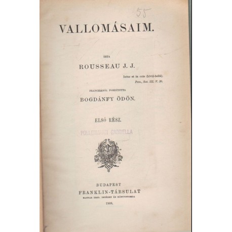 Vallomásaim