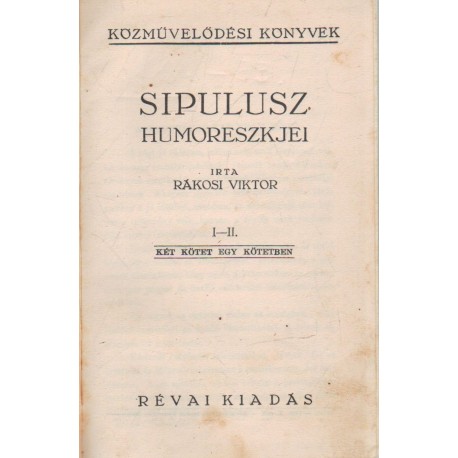Sipulusz humoreszkjei