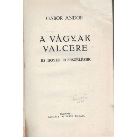 A vágyak valcere (1918)