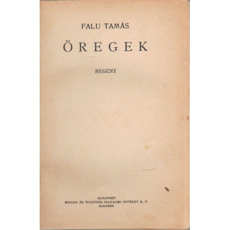 Öregek (1932)