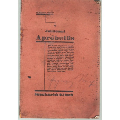 Jubileumi Apróbetűs