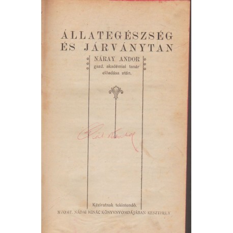 Állategészség és járványtan
