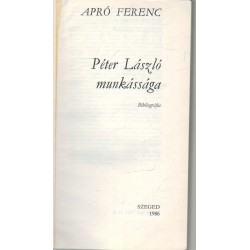 Péter László munkássága