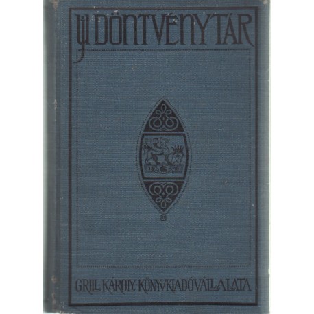 Új Döntvénytár 1924-25. XVIII. kötet