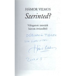 Szerinted? (dedikált)