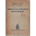 Gróf Teleki Pál országgyűlési beszédei (I-II)