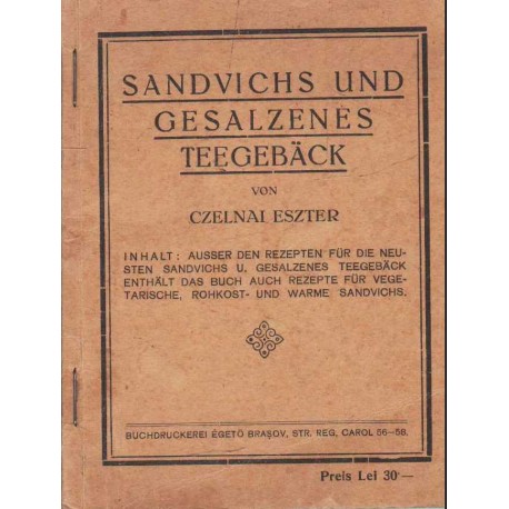 Sandvichs und Gesalzenes Teegebäck