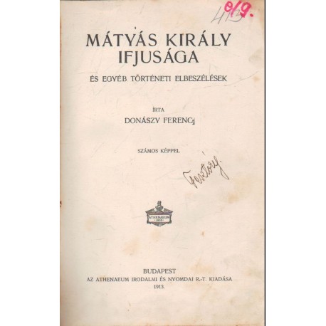 Mátyás király ifjúsága