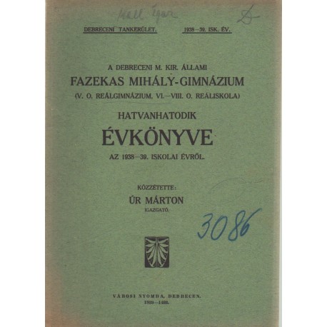 A Debreceni Református Kollégium Évkönyve 1947-48