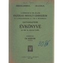 A Debreceni Fazekas Mihály Gimnázium Évkönyve 1938-39