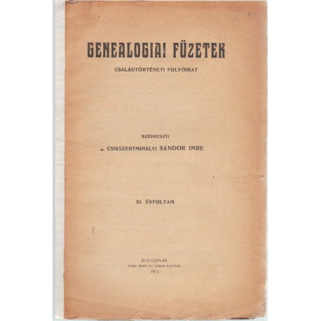 Genealogiai füzetek