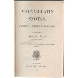 Magyar-latin szótár (1907)