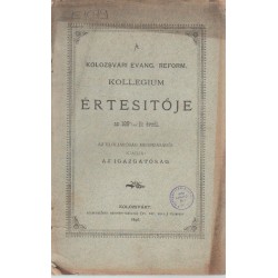 Kolozsvári Evang. Reform. Kollégium értesítője 1895-1896