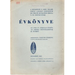 Budapesti X. kerületi állami Szt.László Gimn. és Ált. Iskola évkönyve 1946-1947